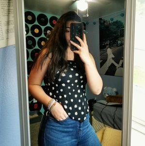 strapless flower top